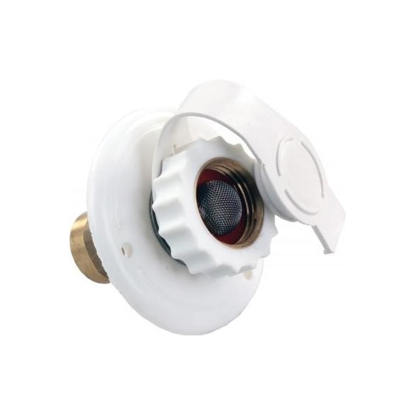 Jr Products CITY WATER FLANGE, PLASTIC, WHITE, FPT 62135 - main